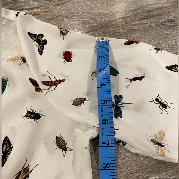 Kismet Multicolor Insect Pattern Blouse - Picture 9 of 9